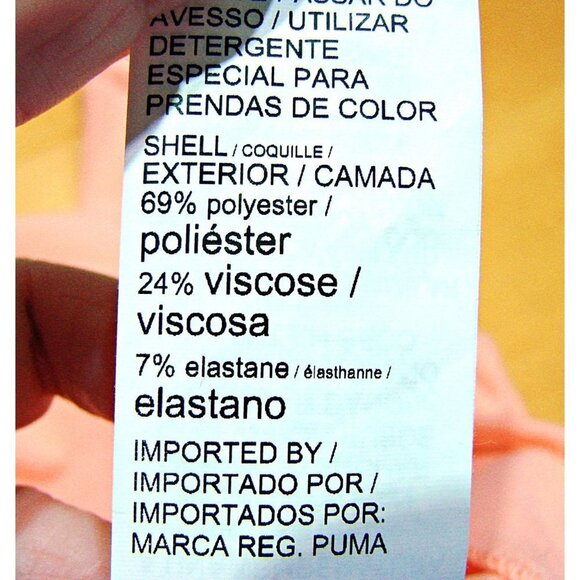 Puma Cropped Hoodie Sweatshirt Style# 846115-26 Peachy Pink Women Size Small - Picture 10 of 12